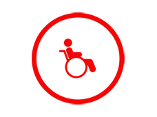 Abbildung Symbol Rollstuhlfahrer